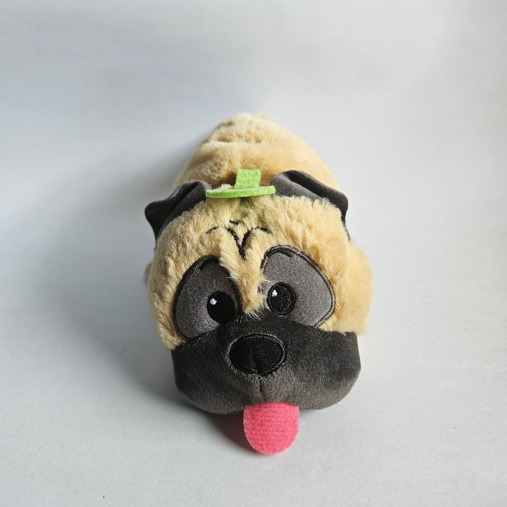 FlipAZoo Jay at Play Reversible Plush Pug and Pink Sprinkle Cat 5 Inch Toy